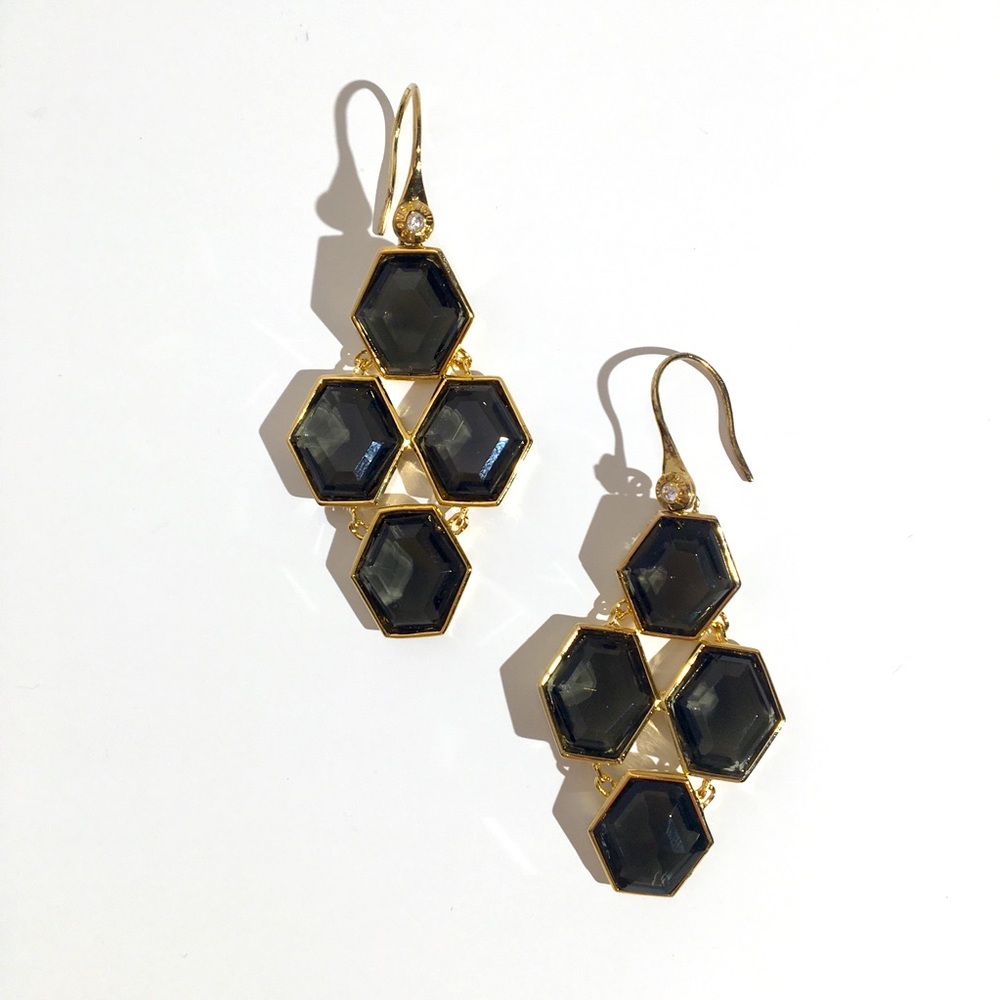 Henri Bendel Honeycomb Earrings